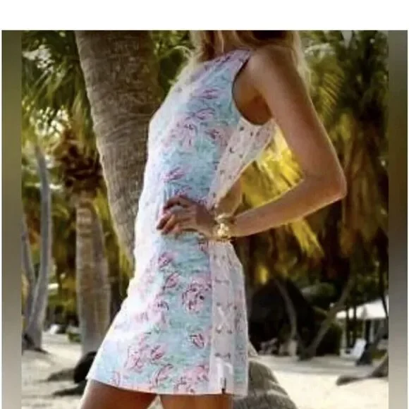Lilly Pulitzer Pink and Blue Mini Dress - Picture 2 of 12